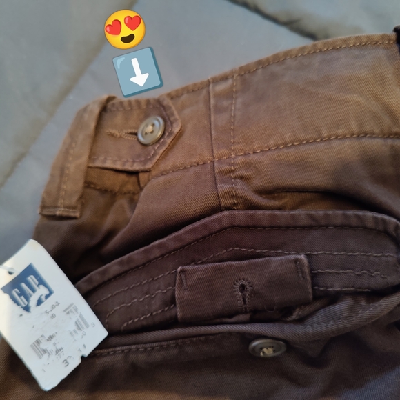 NEW GAP Adjustable-Waist Button Fly Pants/Khakis -Skater? -or what are these? - Picture 8 of 15